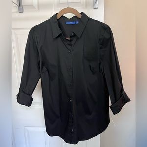 Apt 9 black long sleeve-button down top. Size XL